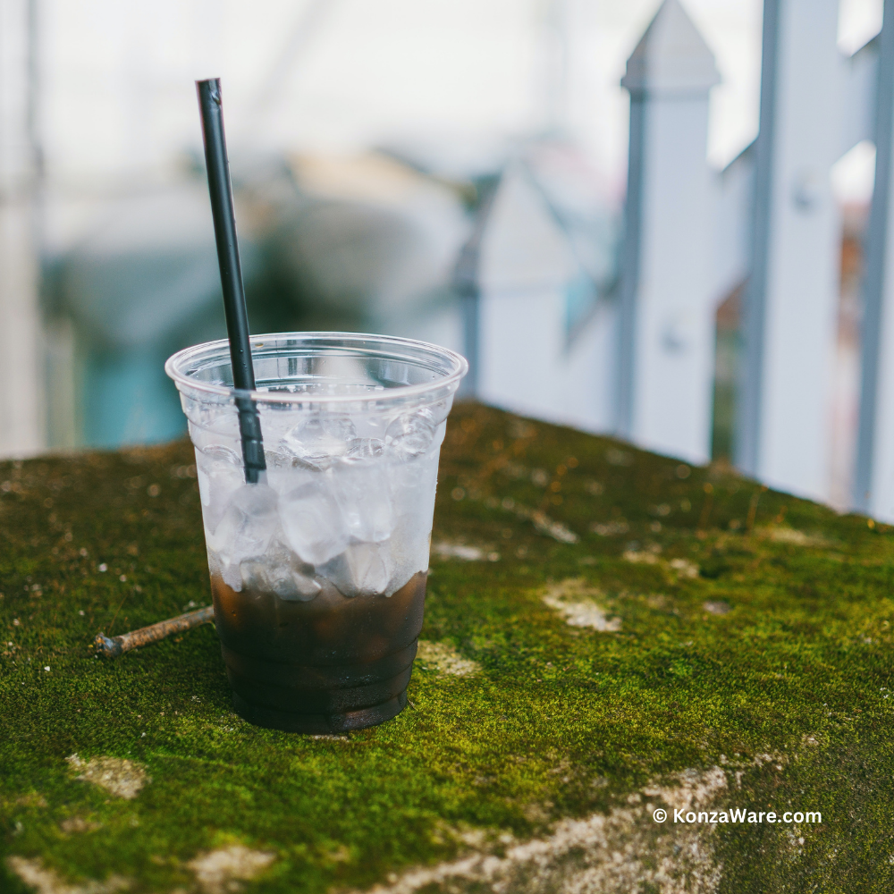 black home compostable drinking straws